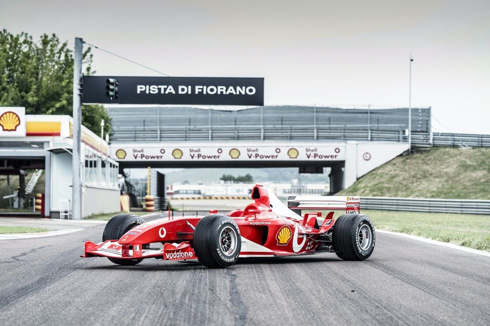 Michael Schumacher 2003 Race-Used F1 Ferrari Fetches Record Price at Auction