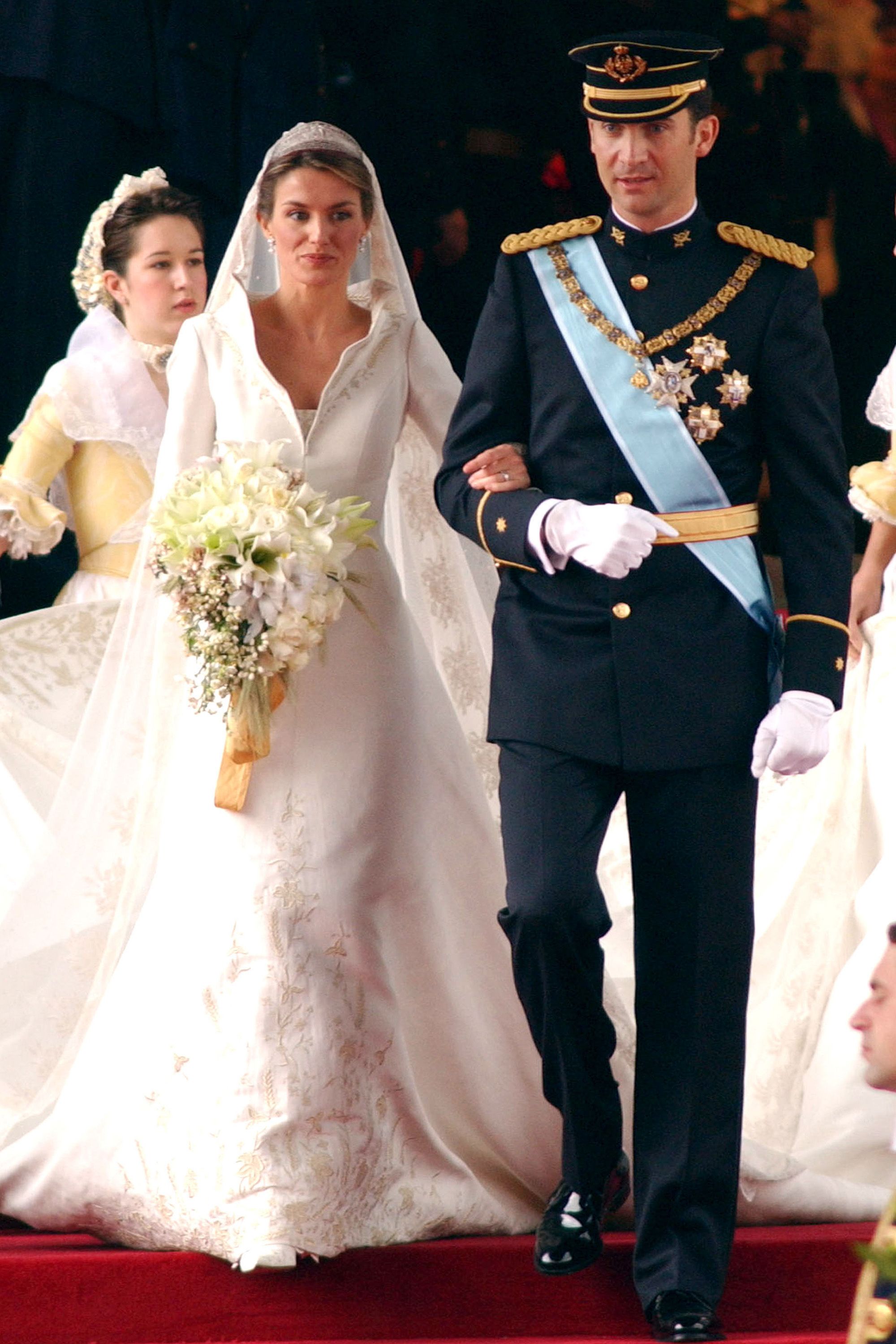 Свадебный платье королевы летиции2004