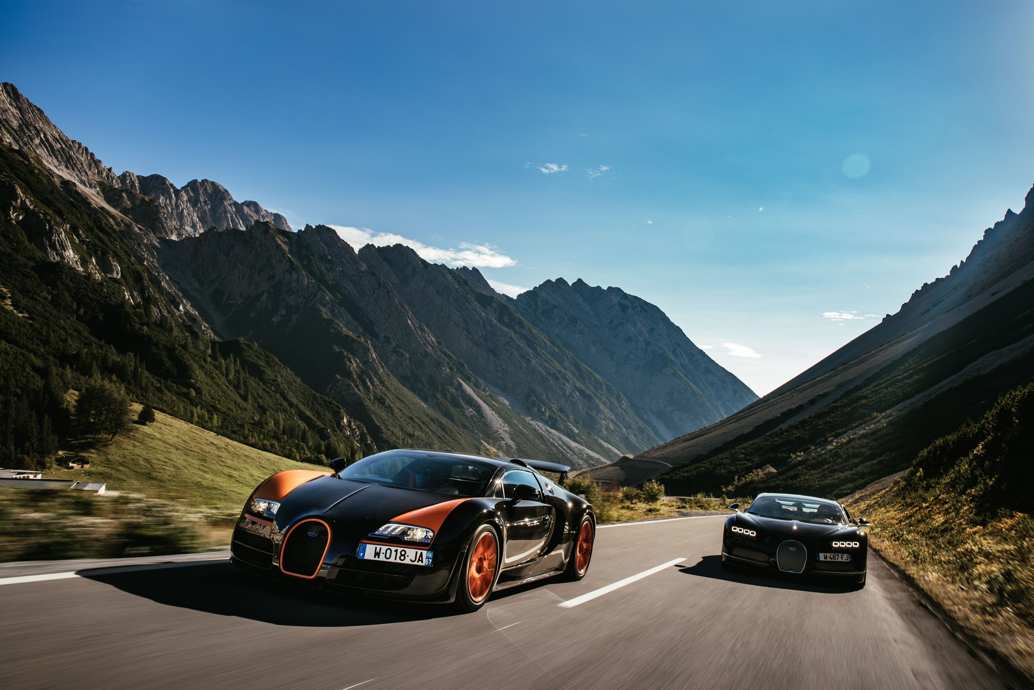 the Bugatti and Chiron