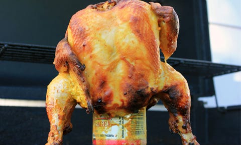 Grill Juicy Beer Can Chicken Men S Health