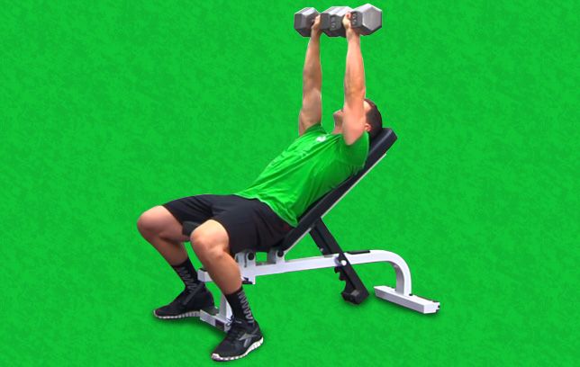 Exercise Of The Week Dumbbell Incline Bench Press