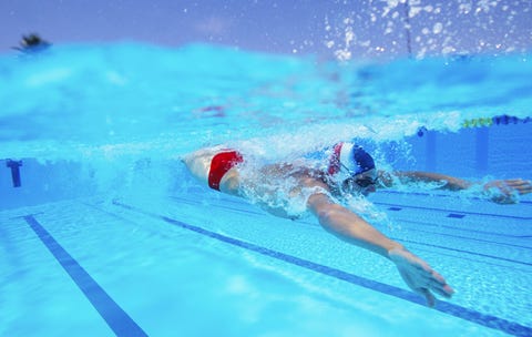 2 Lung-Busting Swim Workouts You Have to Try