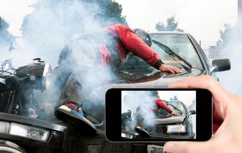 Is It Wrong to Take Cellphone Photos of a Dying Man?