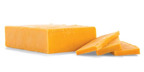 Cheddar cheese nutrition label