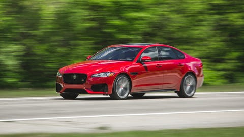2018 Jaguar XF driving 2018 jaguar xf