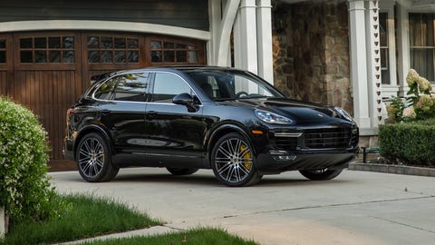 2017 Porsche Cayenne Turbo S front 2017 porsche cayenne turbo s