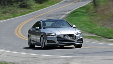 2018 Audi A5 driving 2018 audi a5