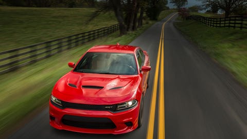 2018 Dodge Charger SRT Hellcat driving 2018 dodge charger srt hellcat