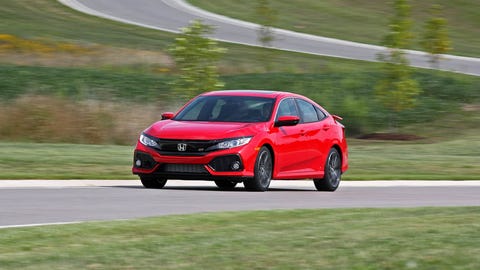 2018 Honda Civic Si driving 2018 honda civic si