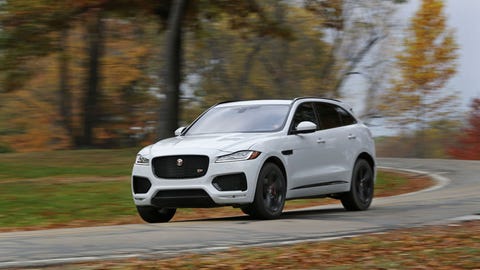 2018 Jaguar F Pace driving 2018 jaguar f pace