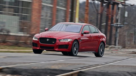 2018 Jaguar XE driving 2018 jaguar xe