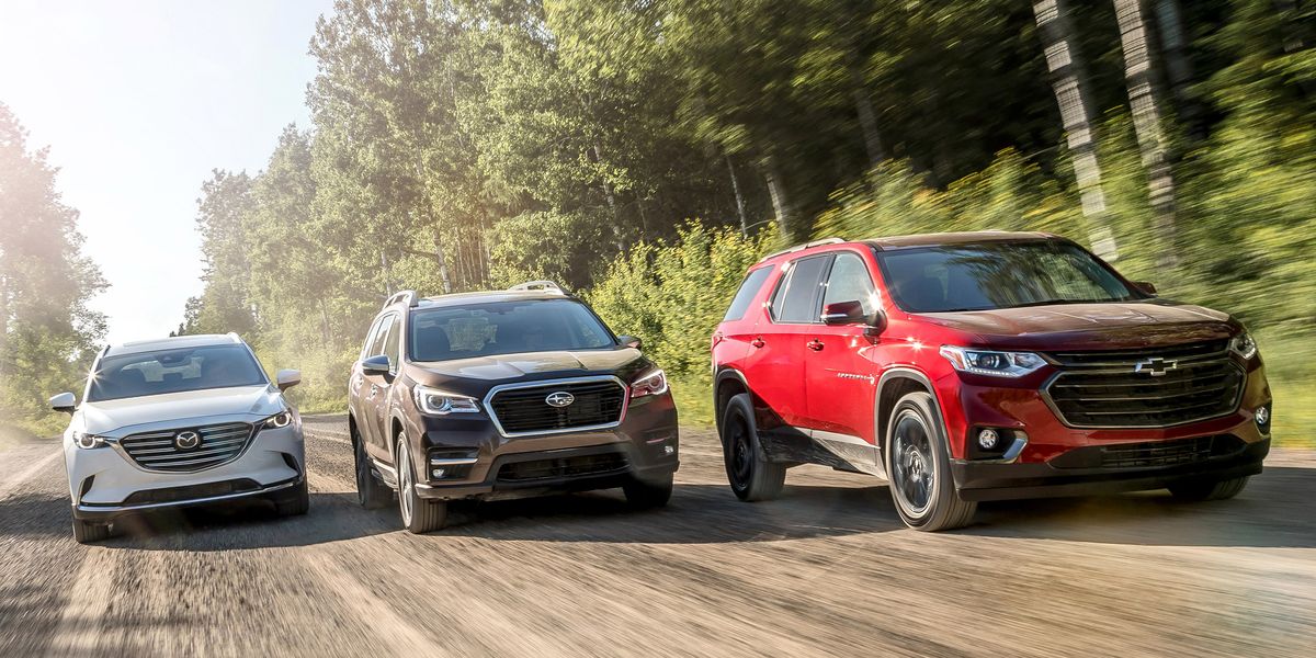 Mid-Size Crossovers Compared: Subaru Ascent and Chevrolet Traverse Take on the Mazda CX-9