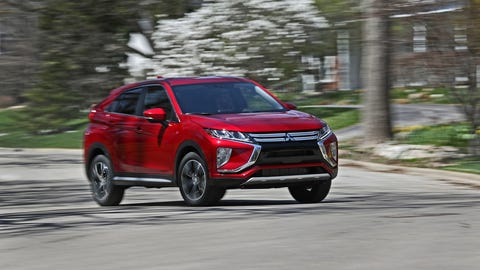 2018 Mitsubishi Eclipse Cross driving 2018 mitsubishi eclipse cross