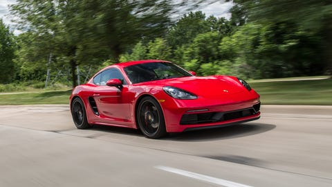 2018 Porsche 718 Cayman driving 2018 porsche 718 cayman