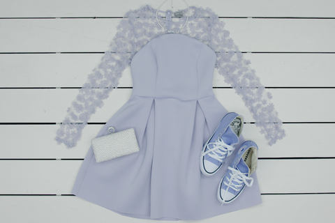 White, Blue, Outerwear, Illustration, Dress, Clothes hanger, 