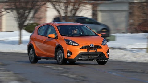 2018 Toyota Prius C Driving 2018 toyota prius c