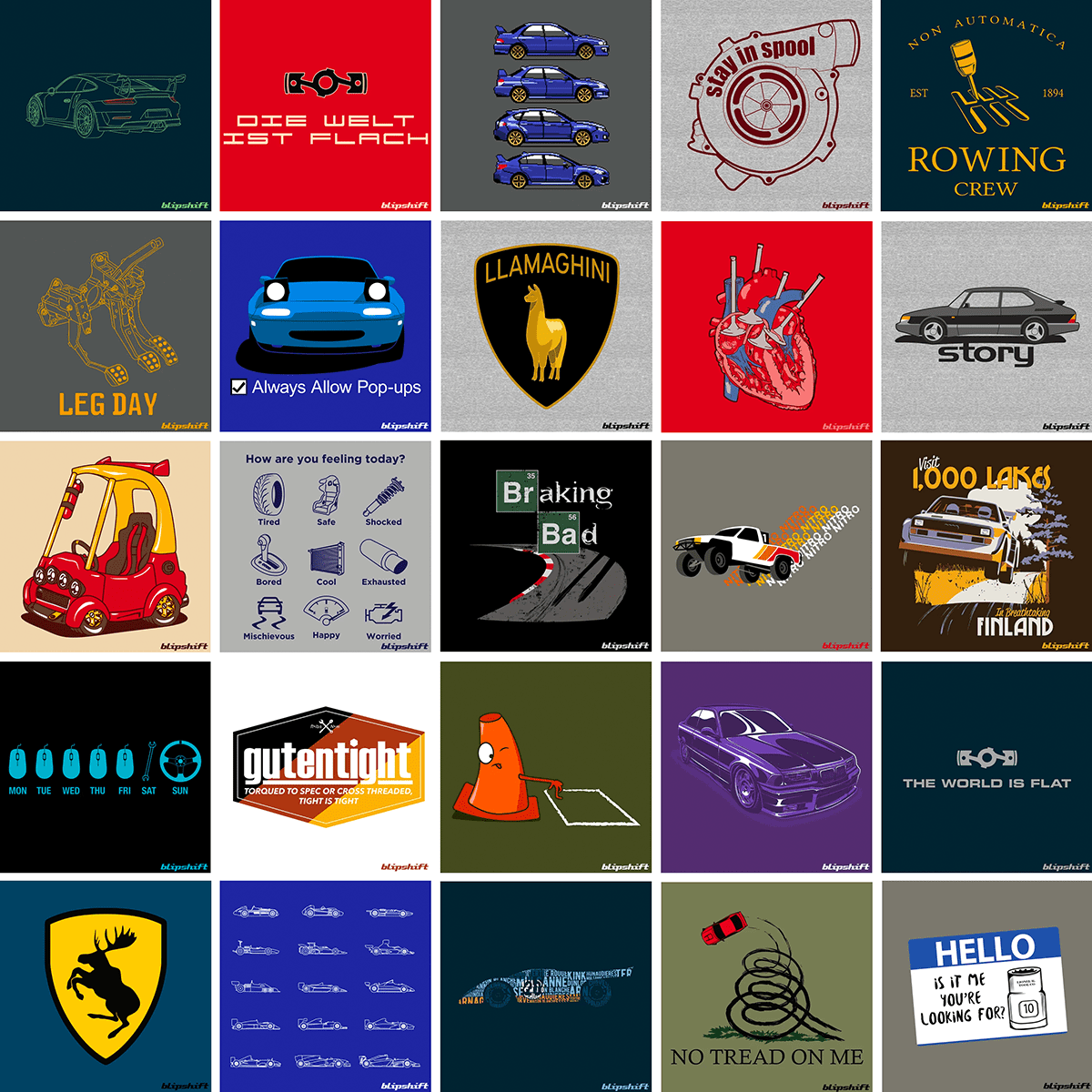 automotive shirt design