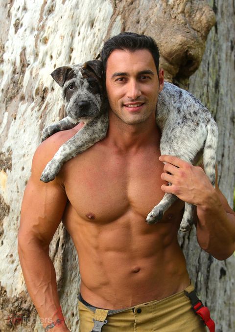 Hot Australian Firefighters Posed With Animals for a 2019 Shoot