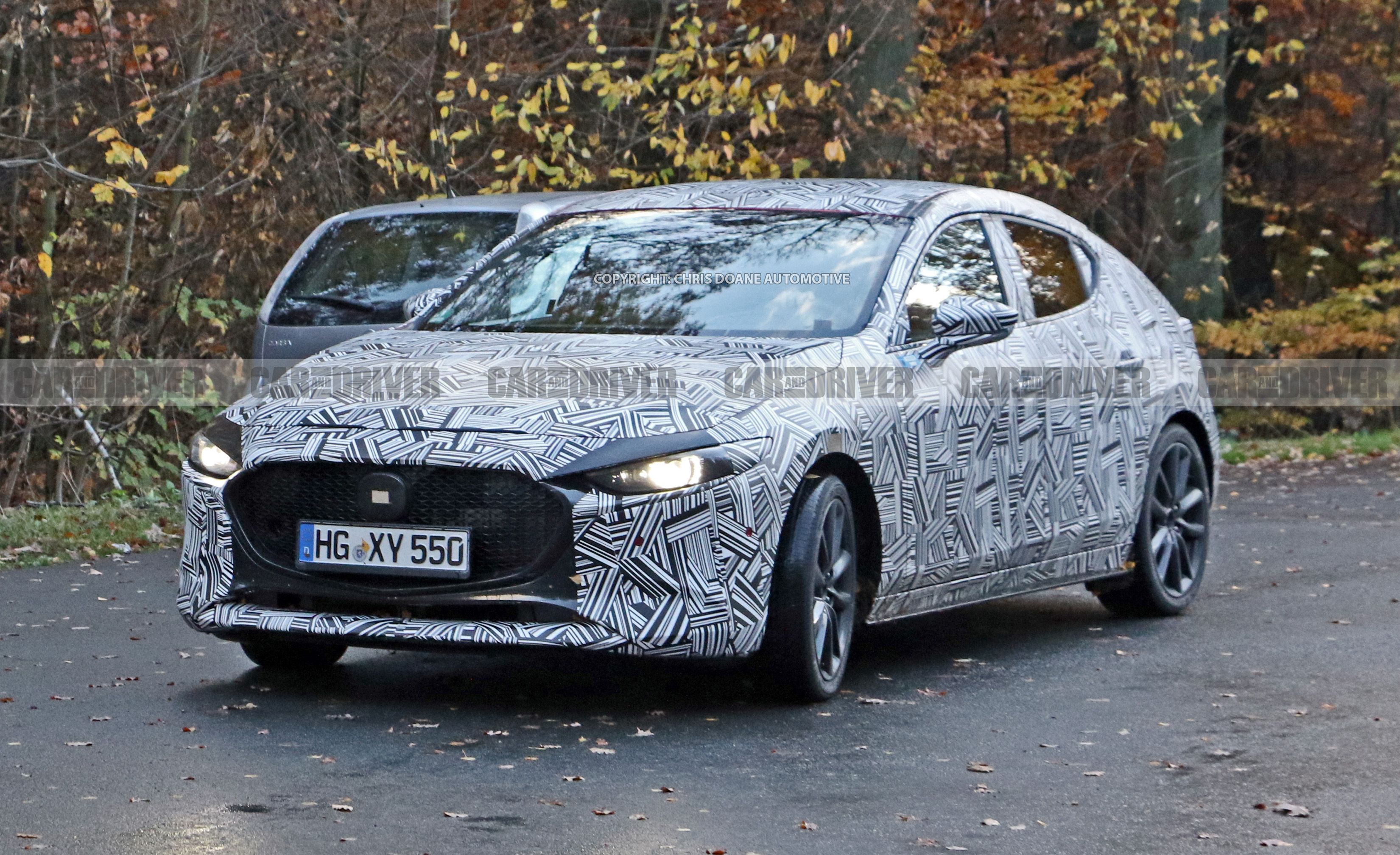 2019 Mazda 3 Spy Shots New Compact Hatchback Pictures