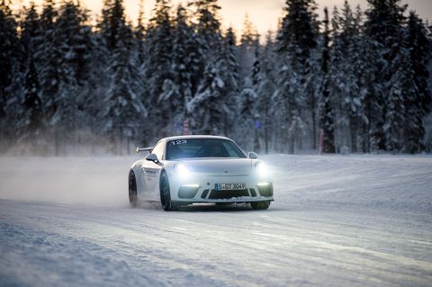 2019 Porsche 911 GT3 at Porsche Ice Force Pro Experience