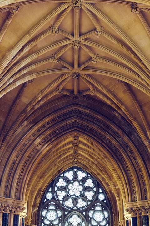 Vault, Architecture, Ceiling, Holy places, Medieval architecture, Arch, Building, Place of worship, Symmetry, Gothic architecture, 