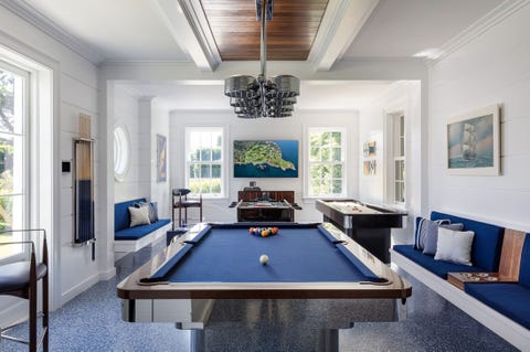 Billiard room, Billiard table, Pool, Room, Furniture, Recreation room, Games, English billiards, Ceiling, Table, 