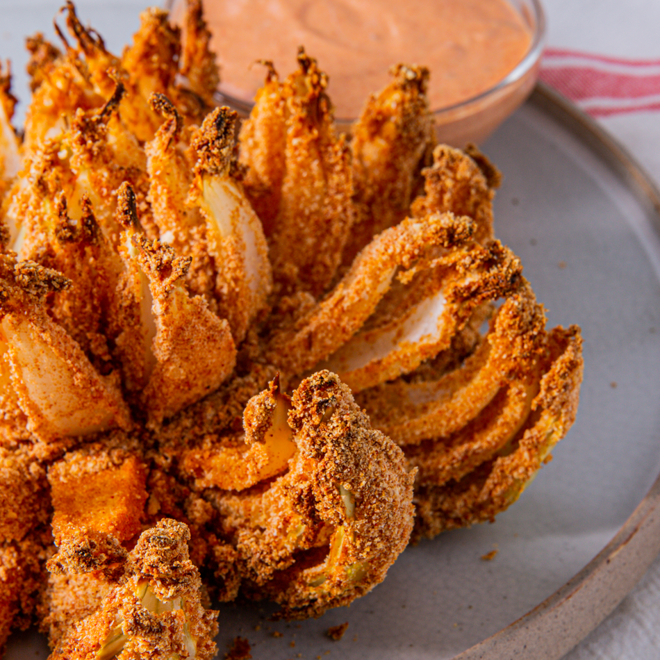 This Air Fryer Blooming Onion Is Almost Too Good To Share