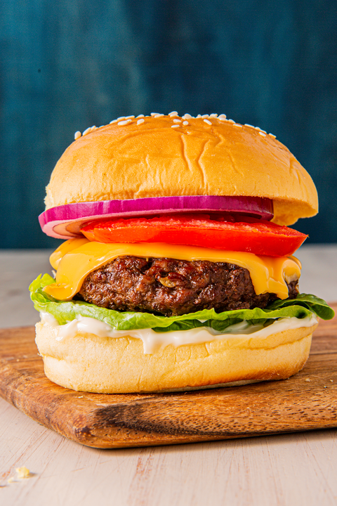 Air Fryer Cheeseburger - Delish.com