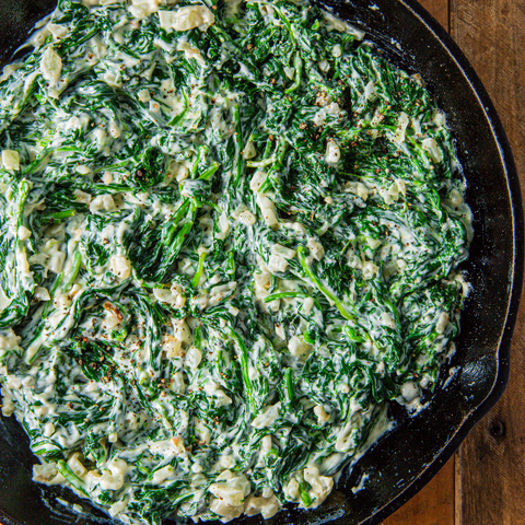 creamed spinach