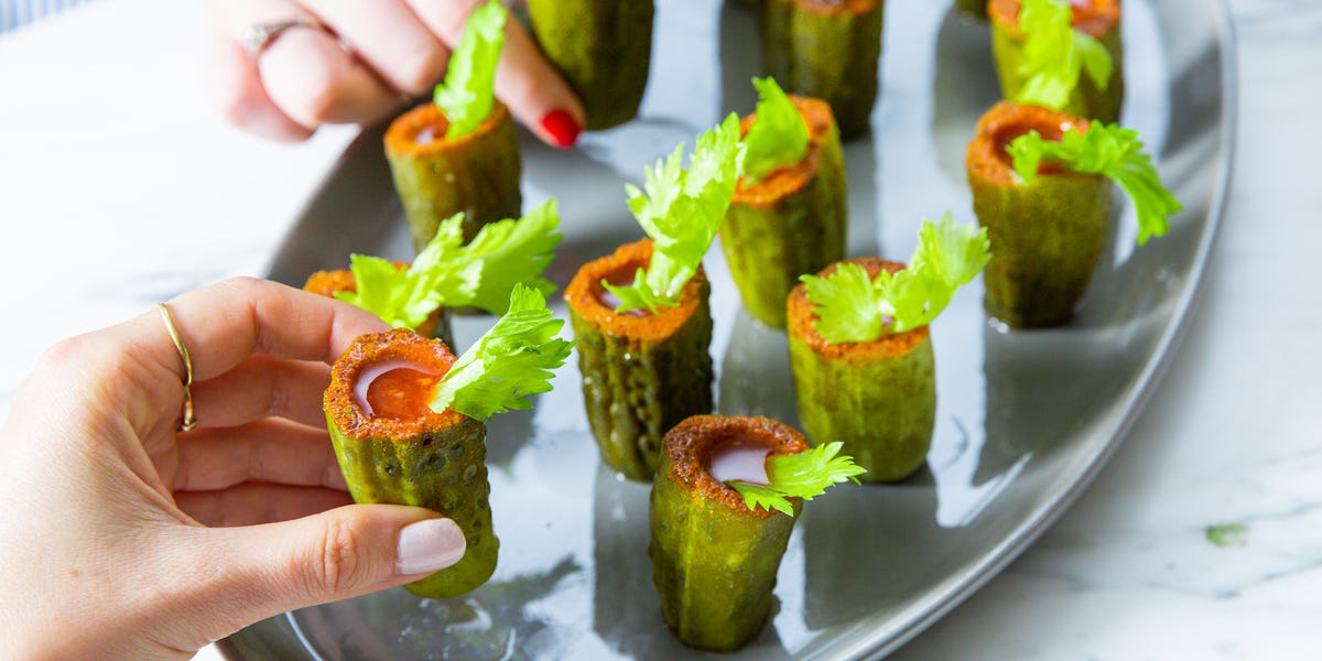 Pickle Bloody Mary Shooters Pickle Bloody Mary Shooters