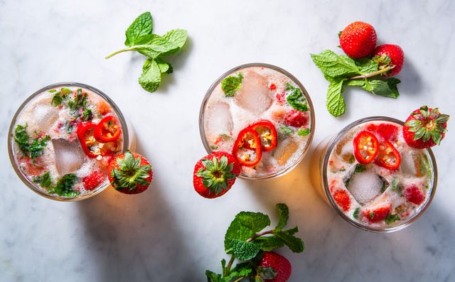 Strawberry Jalapeño Mint Julep - Delish.com strawberry jalapeño mint julep