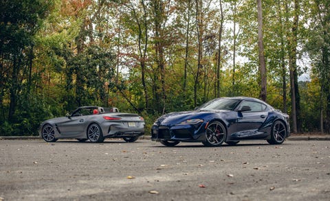 2020 Bmw Z4 M40i Vs 2020 Toyota Supra Car And Driver