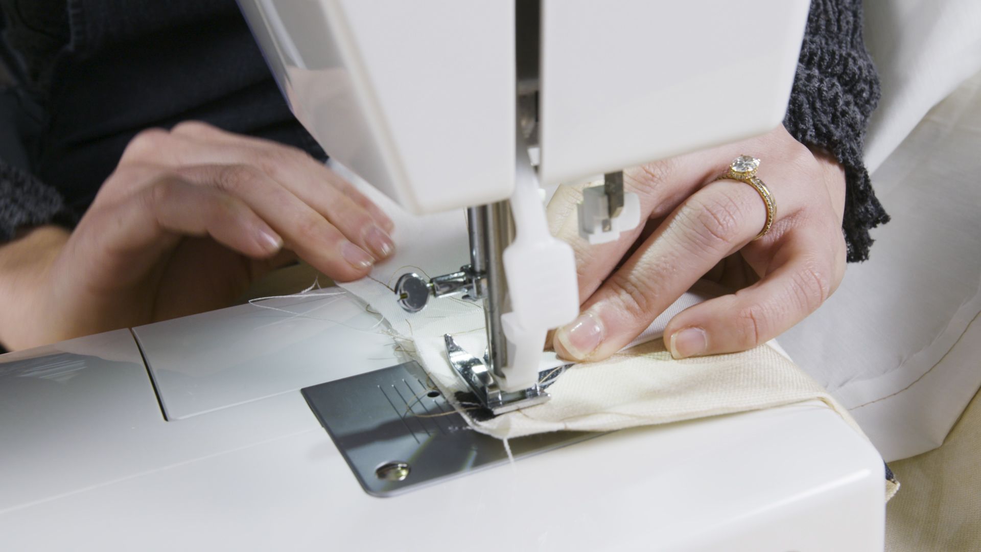 sewing curtains