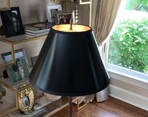 This Diy Lacquered Lampshade Is, How To Paint The Inside Of A Lampshade