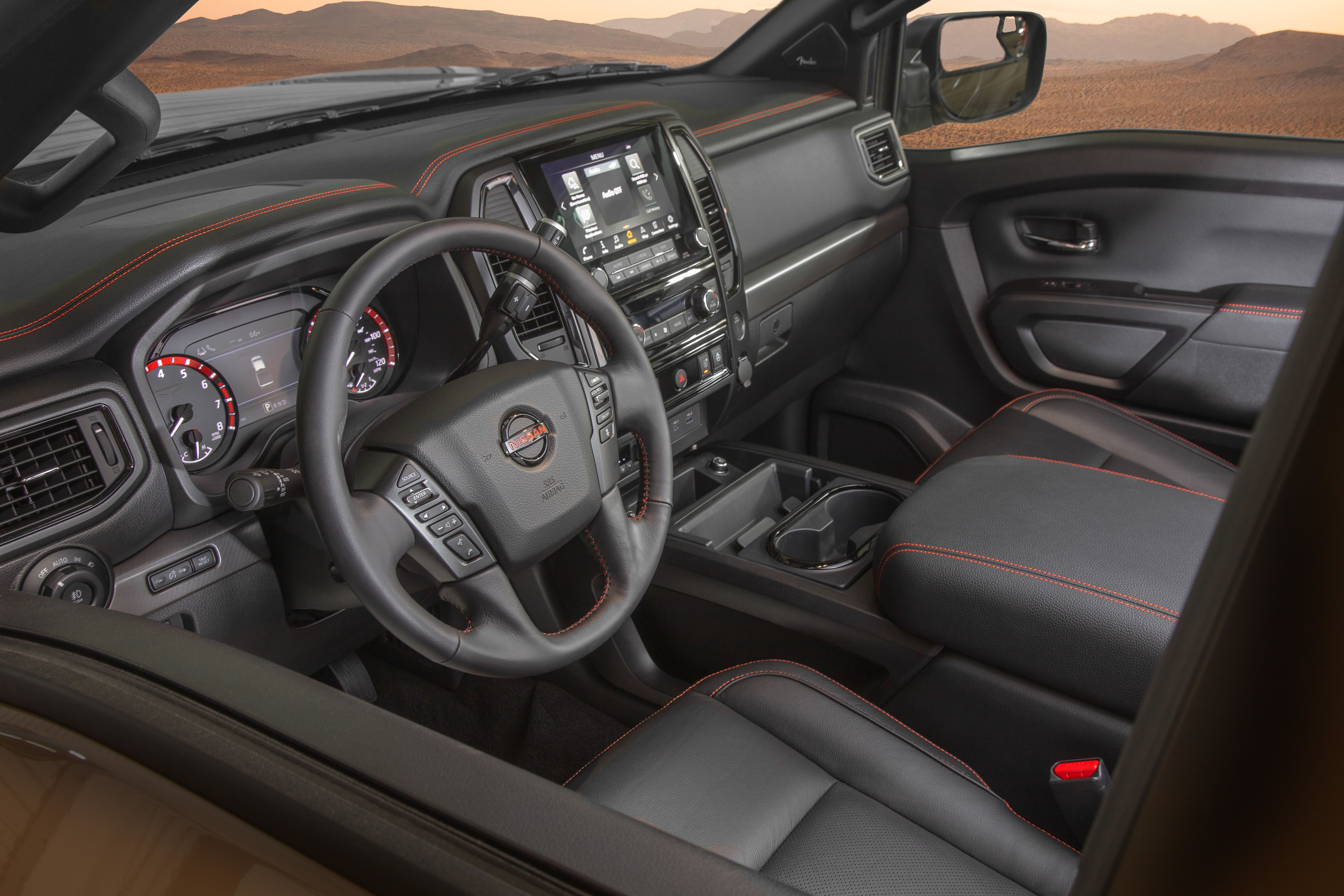 2019 nissan titan pro 4x interior