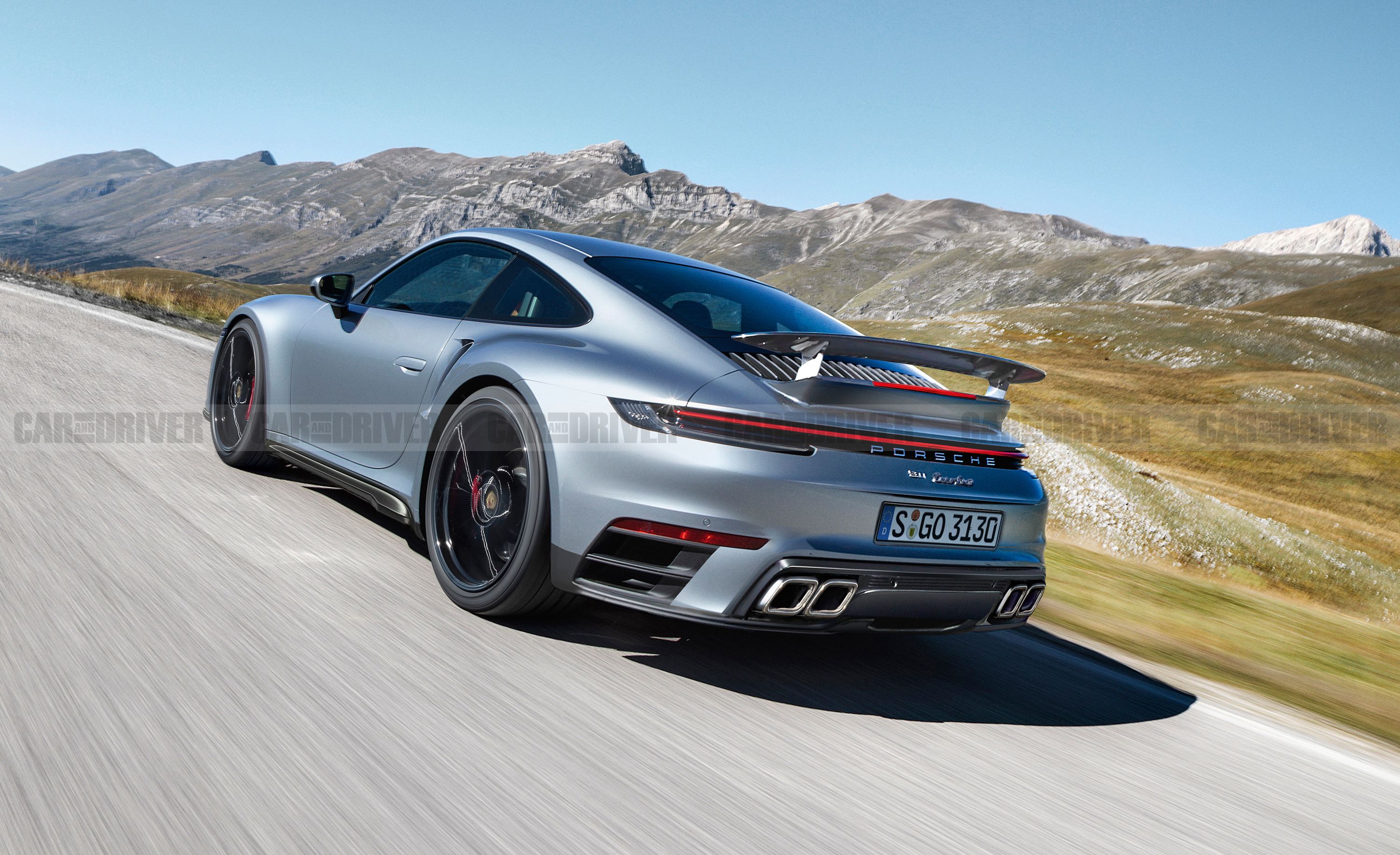 Porsche 911 Turbo Future 992 Generation Model