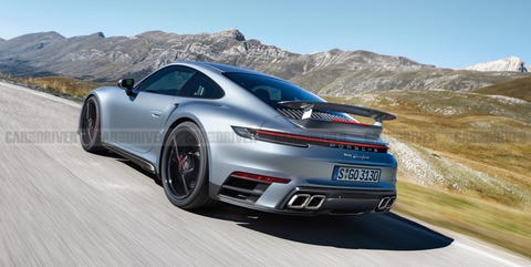 Porsche 911 Turbo Future 992 Generation Model