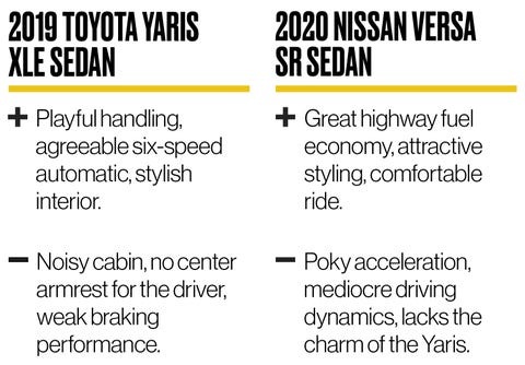 Nissan Versa Vs 19 Toyota Yaris