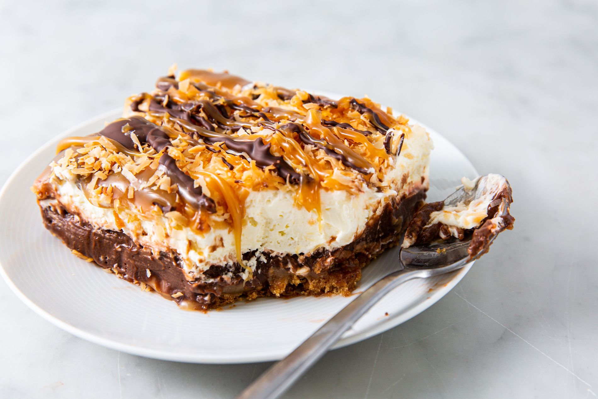 Samoa Dessert Lasagna-image