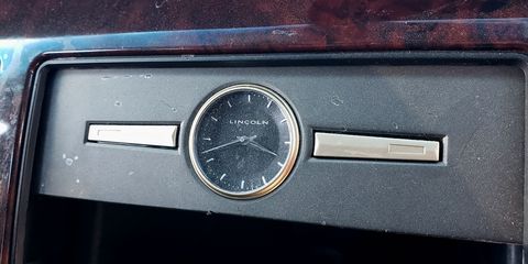 2006 lincoln town car dash clock