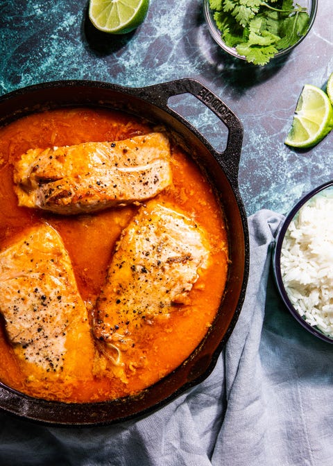 Best Coconut Curry Salmon Recipe - How To Make Coconut Curry Salmon