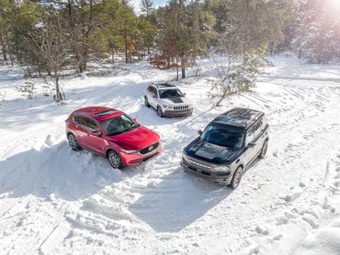 2021 Ford Bronco Sport Badlands 4x4, 2021 Jeep Cherokee Trailhawk 4x4, and 2021 Mazda CX-5 Signature AWD 2021 ford bronco sport badlands 4x4, 2021 jeep cherokee trailhawk 4x4, and 2021 mazda cx5 signature awd