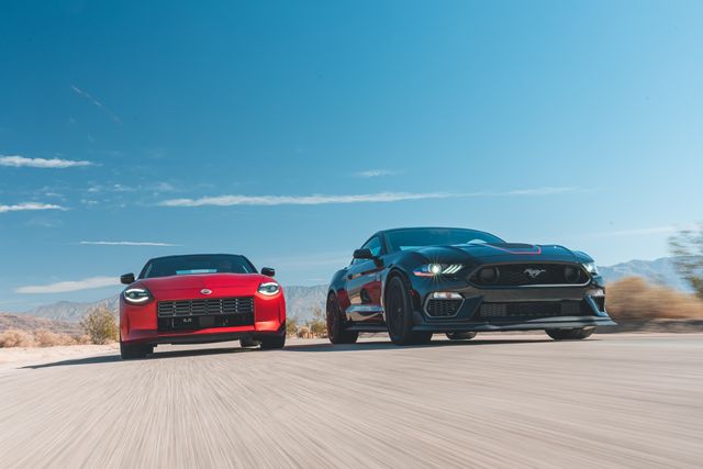 2023 nissan z performance and 2021 ford mustang mach 1