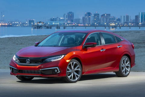 2021 honda civic sedan touring front