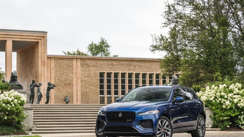 2021 Jaguar F-Pace P400 AWD front exterior 2021 jaguar fpace p400 awd front exterior