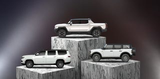 2022 Ford Bronco, 2022 GMC Hummer EV, Jeep Grand Wagoneer 2022 ford bronco, 2022 gmc hummer ev, jeep grand wagoneer