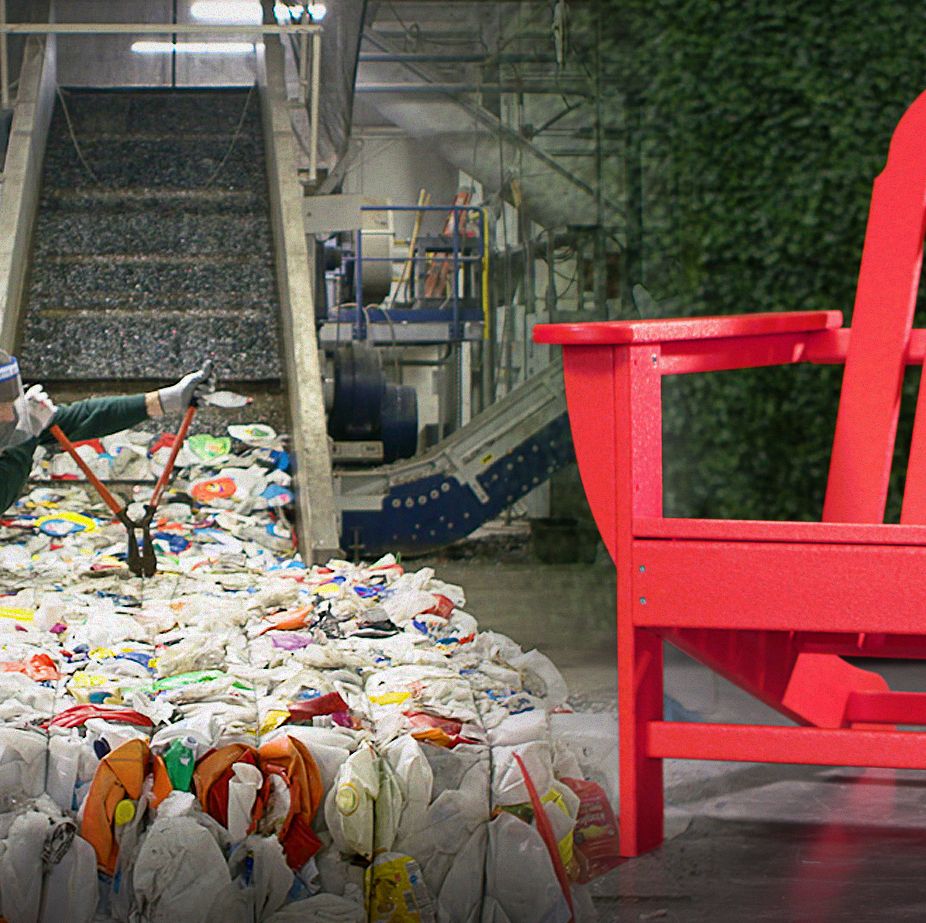 Watch Plastic Waste Become 'Lumber' for Adirondack Chairs