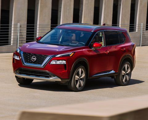 the 2021 nissan rogue seen in detail, inside and out