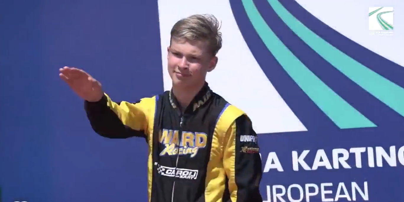 Russian Karter Appears to Perform Nazi Salute on FIA Podium