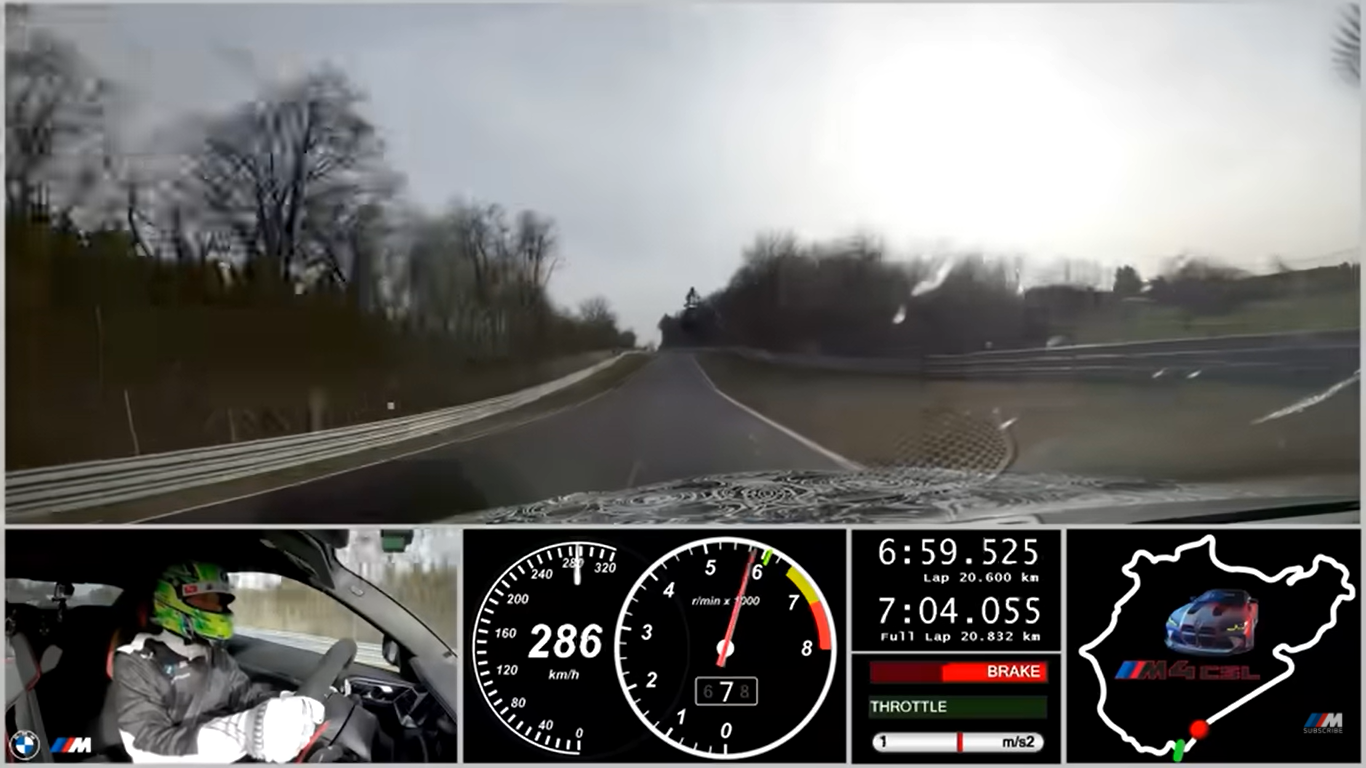 Watch the New BMW M4 CSL's 7:20 Nürburgring Lap